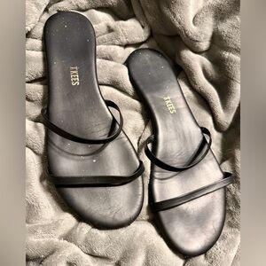 GUC TKEES Gemma Black Strappy Sandals